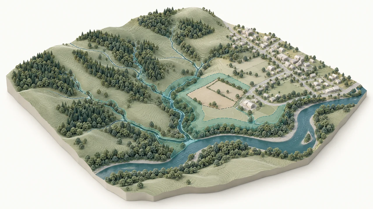 Conceptual illustration of AEC & Environmental Consulting; not a measured analytical result.
