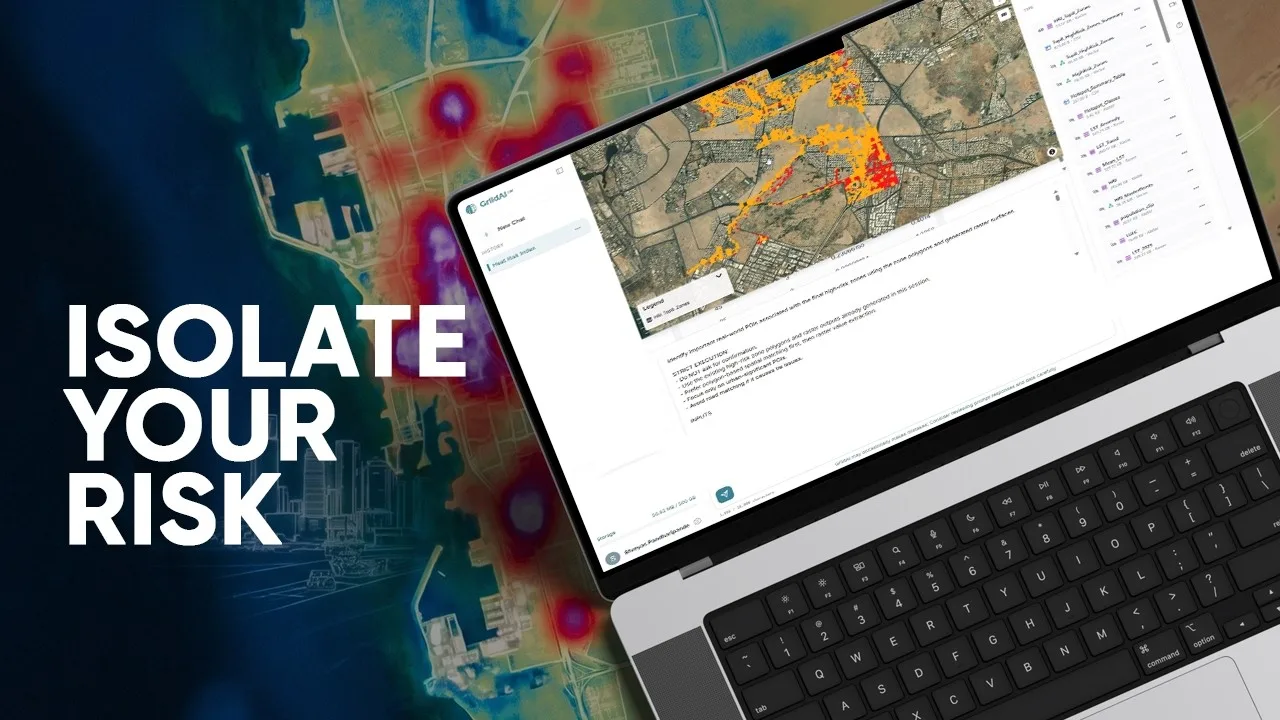 Video thumbnail: Mapping Urban Heat Risk Without Coding | GriidAI Workflow Demo