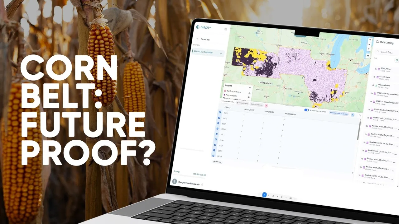 Video thumbnail: Predicting Future Crop Viability Without Code | GriidAI Workflow